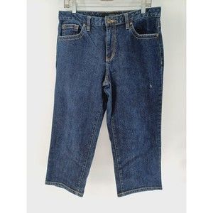 Calvin Klein Jeans Women's Blue Size 12 Relaxed Stitching Casual Comfort Party